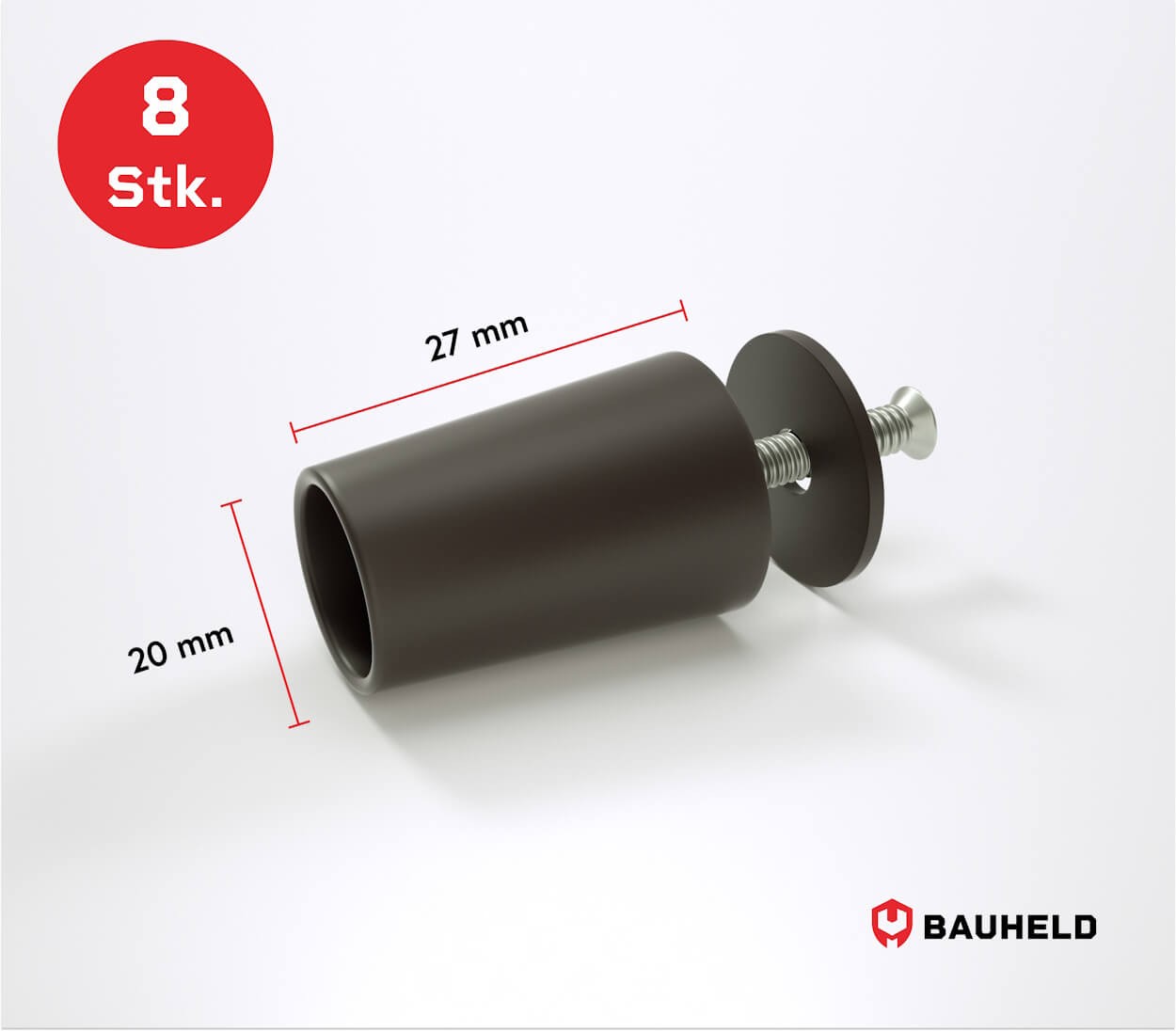 Rolladenstopper 27 mm - Braun