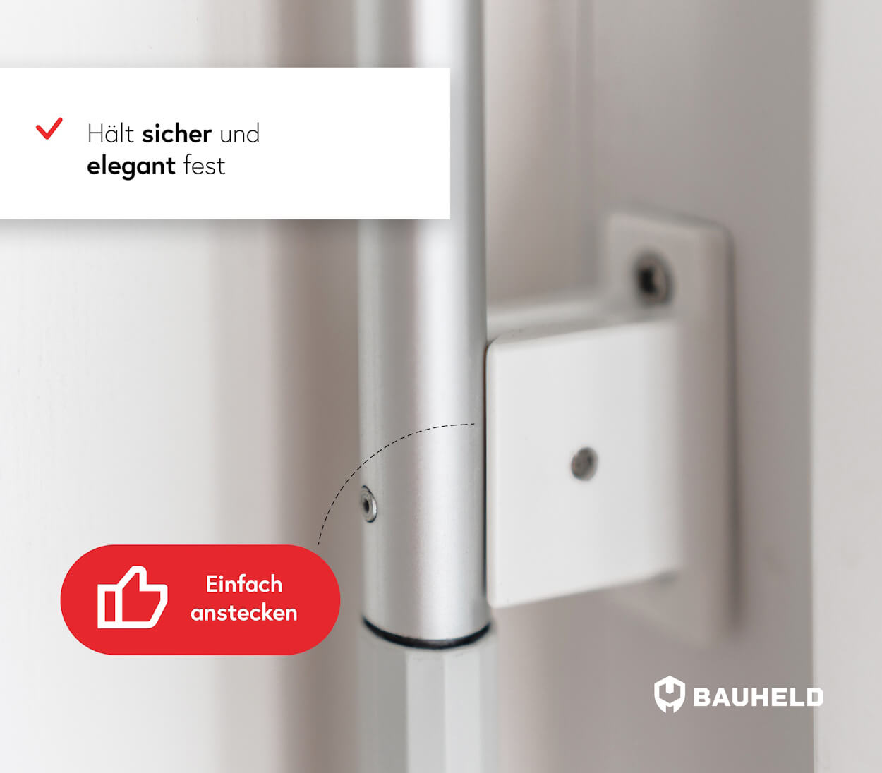 Kurbelhalter Magnetisch - 35 mm - Grau