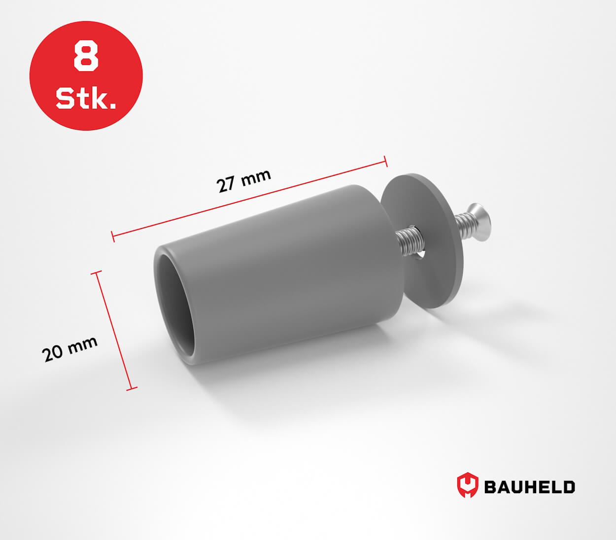 Rolladenstopper 27 mm - Grau