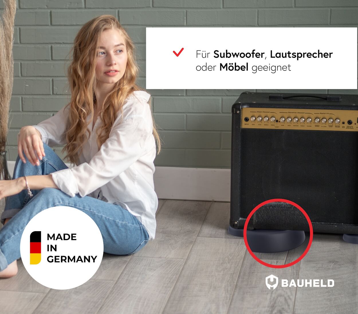 Schwingungsdämpfer Waschmaschine - Schwarz