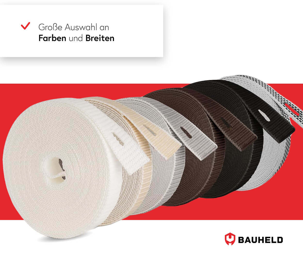 6m Rolladengurt 14 mm - Schwarz