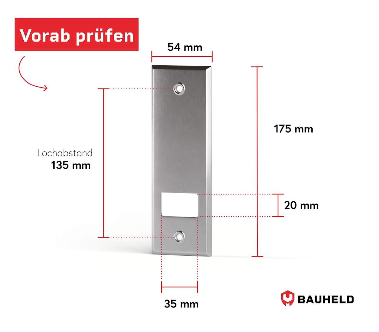 Gurtwickler Abdeckplatte Metall - Offen, Ansicht 2
