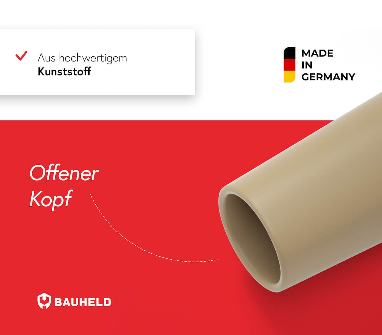 Rolladenstopper 27 mm - Beige