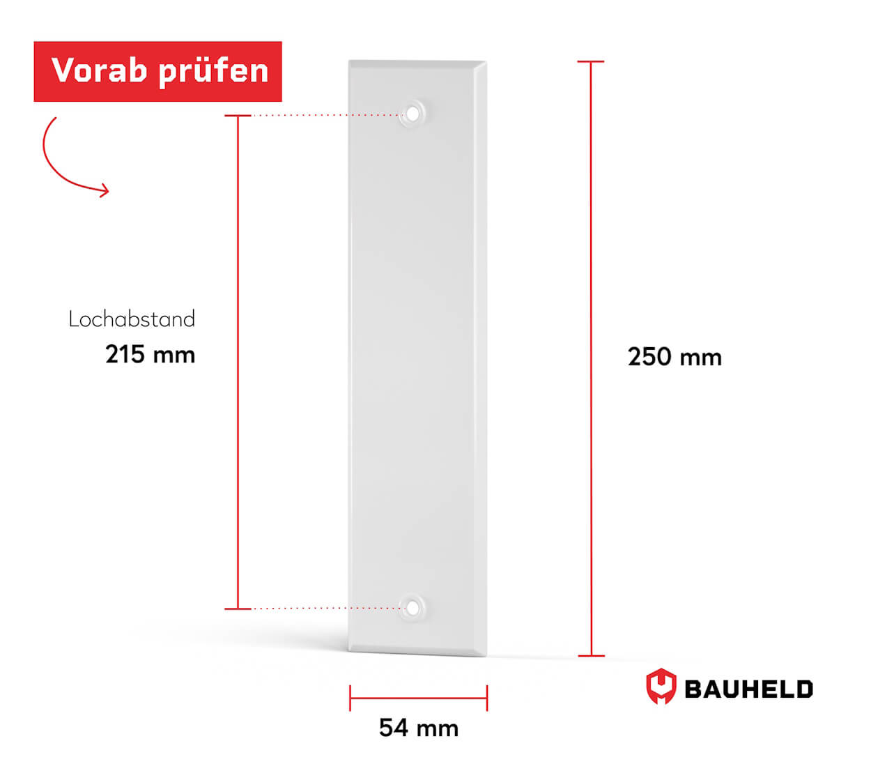 Gurtwickler Abdeckplatte Metall - Geschlossen