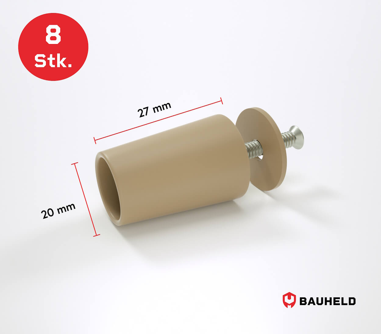 Rolladenstopper 27 mm - Beige