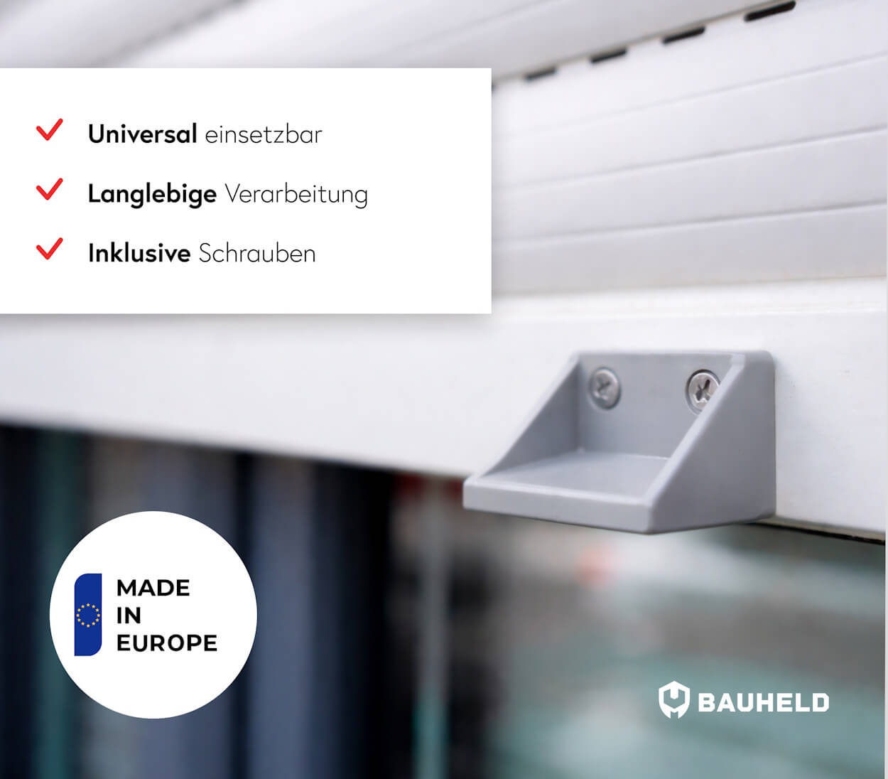 Rolladen Anschlagwinkel - Hellgrau