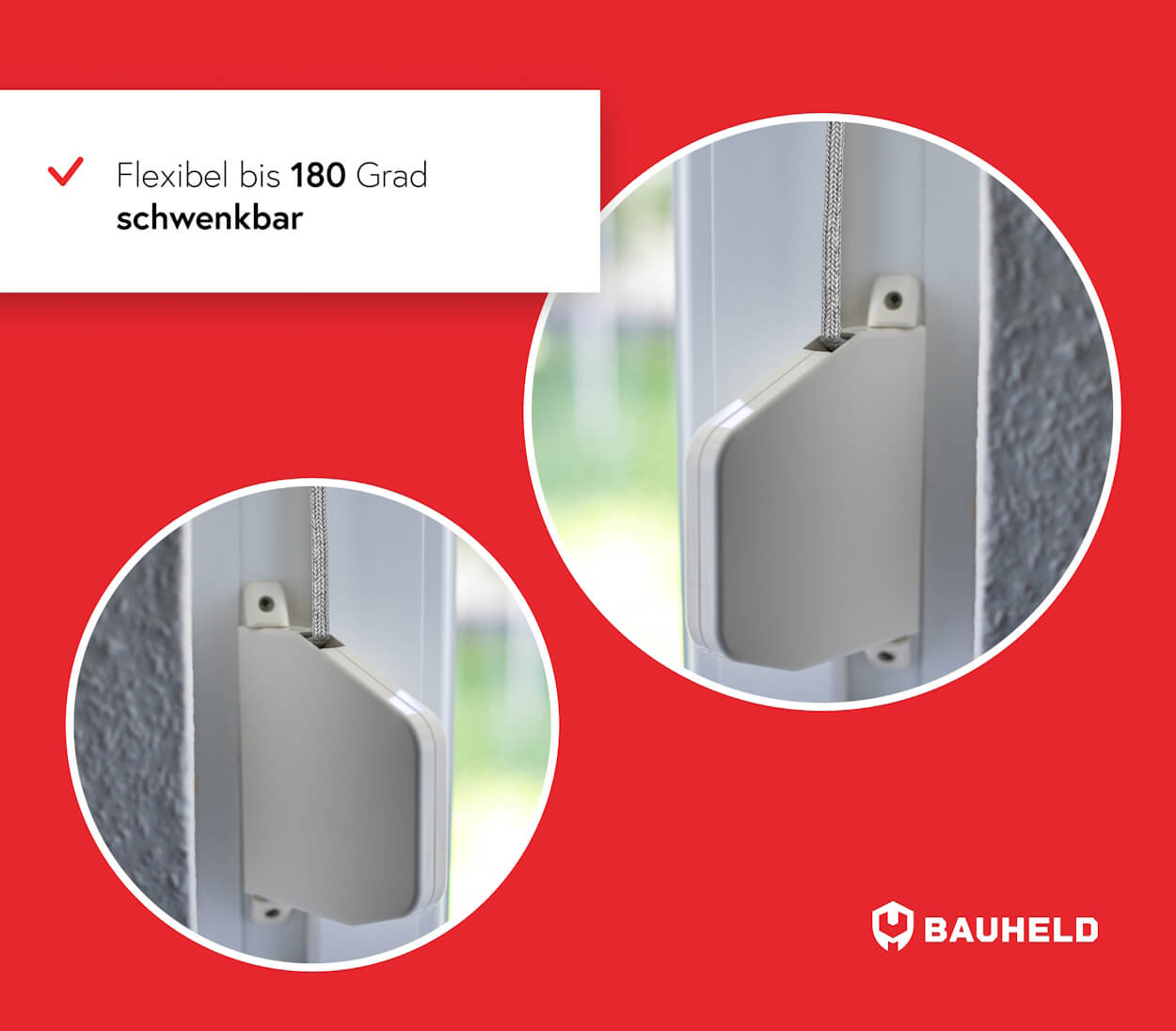 Schnurwickler mit Schnur - Weiß