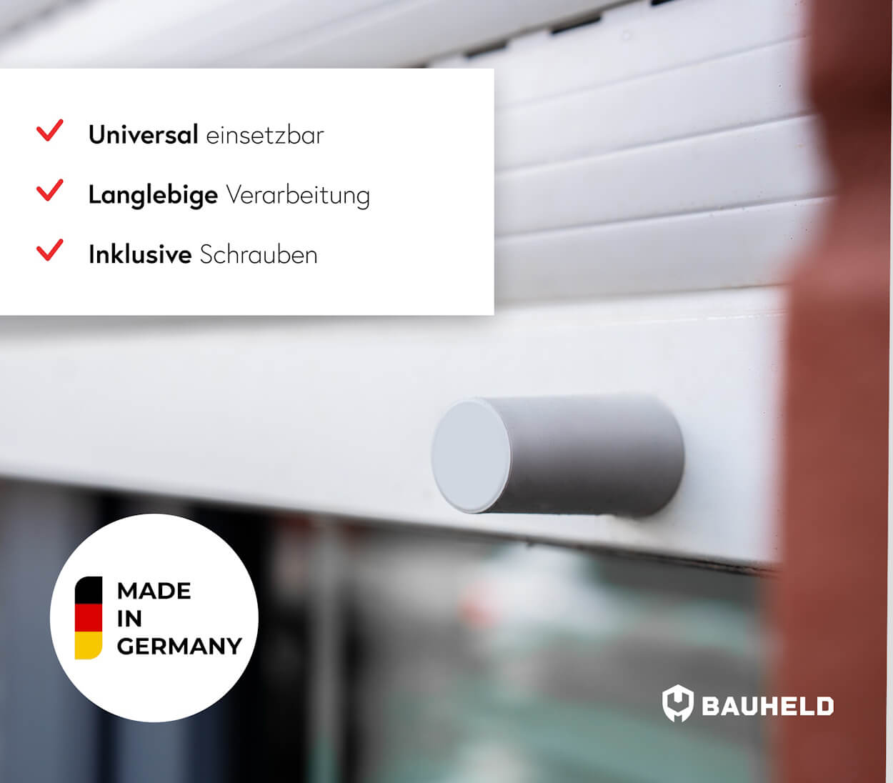Rolladenstopper Geschlossen 40 mm - Weiß