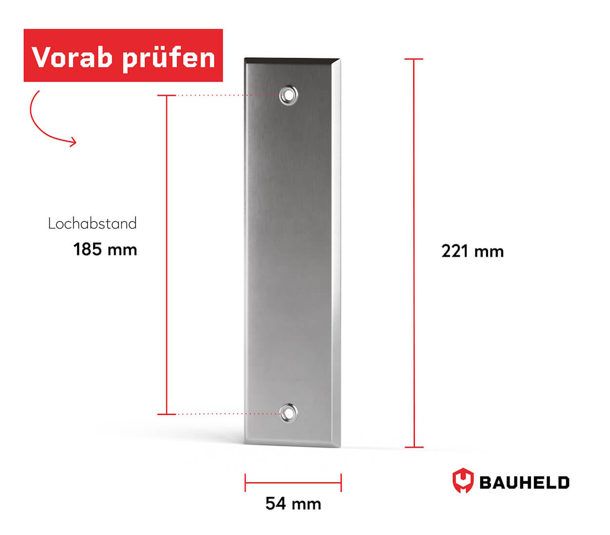 Gurtwickler Abdeckplatte Metall - Geschlossen, Ansicht 2