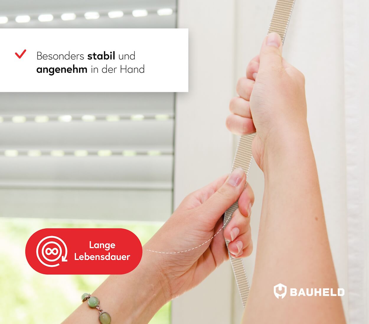 50m Rolladenband 23 mm - Beige