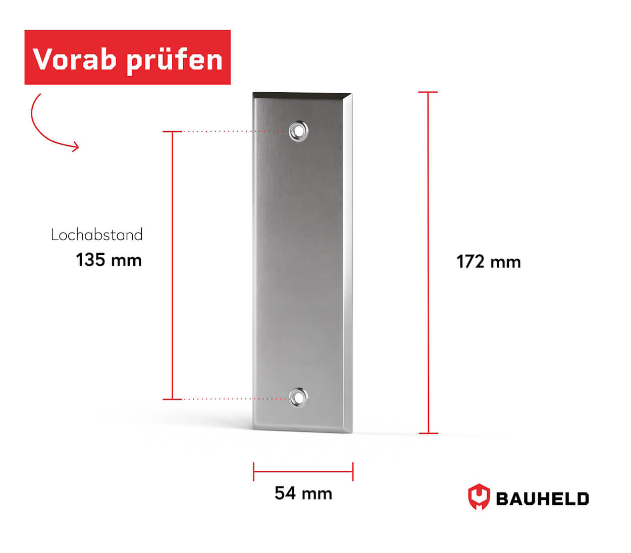 Gurtwickler Abdeckplatte Metall - Geschlossen