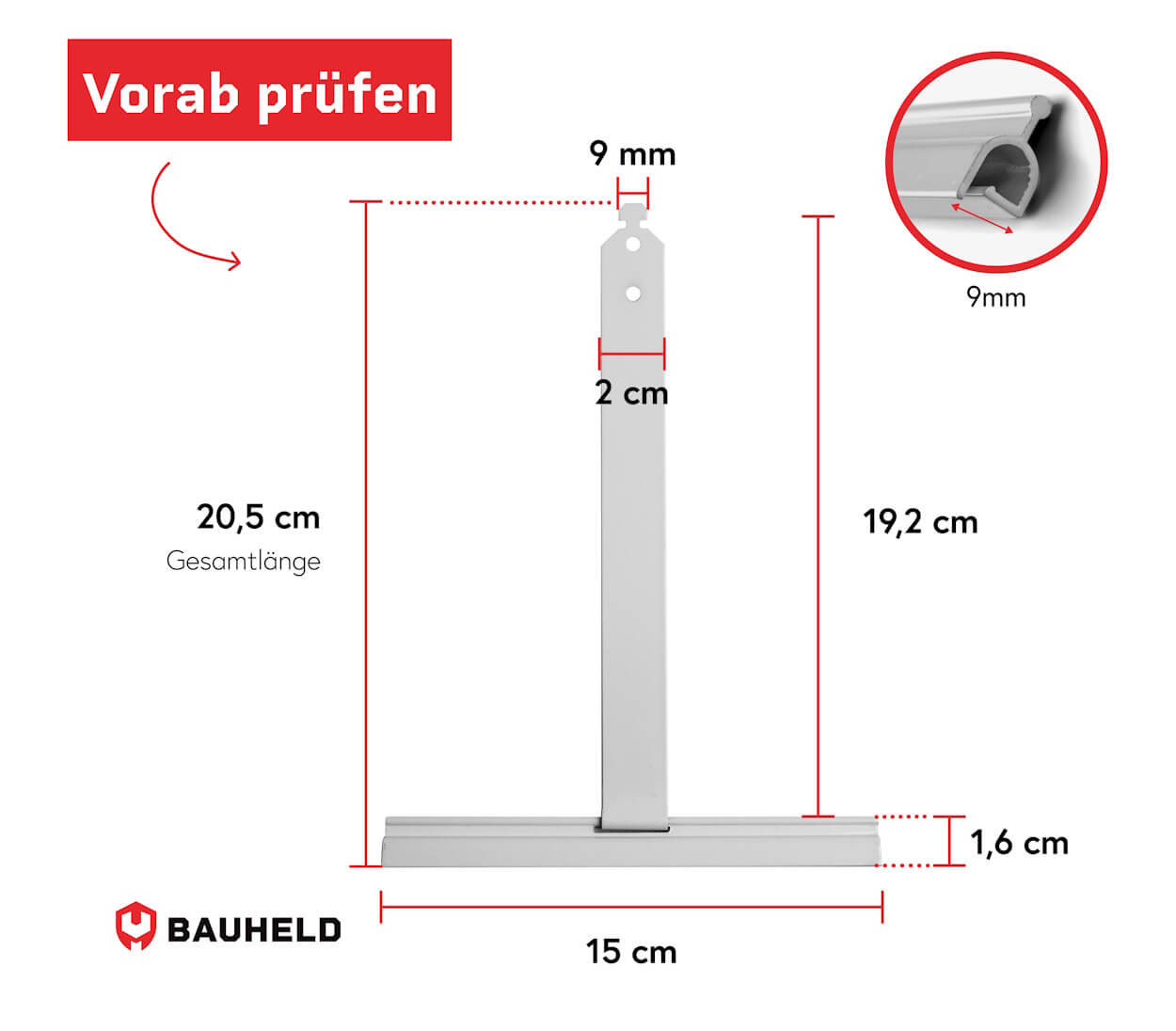 Rolladen Aufhängefeder Maxi - 205 mm - 12 Stück