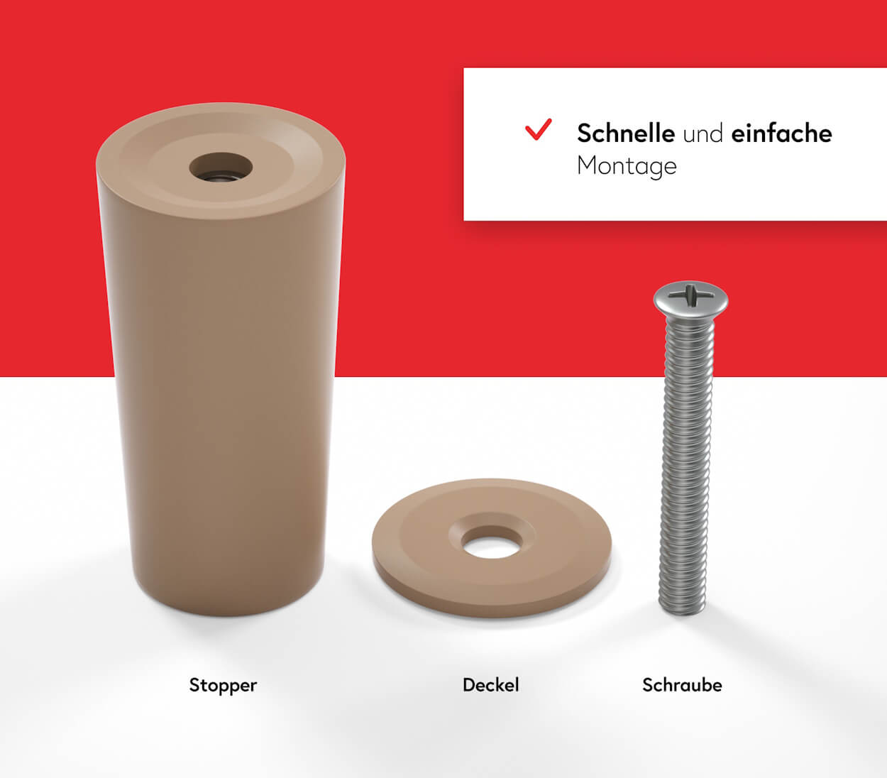 Rolladenstopper 27 mm - Beige