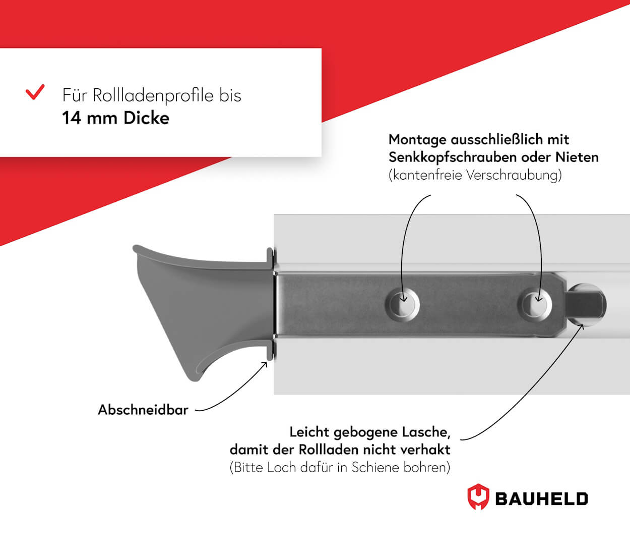 Rolladen Einlauftrichter 17 mm