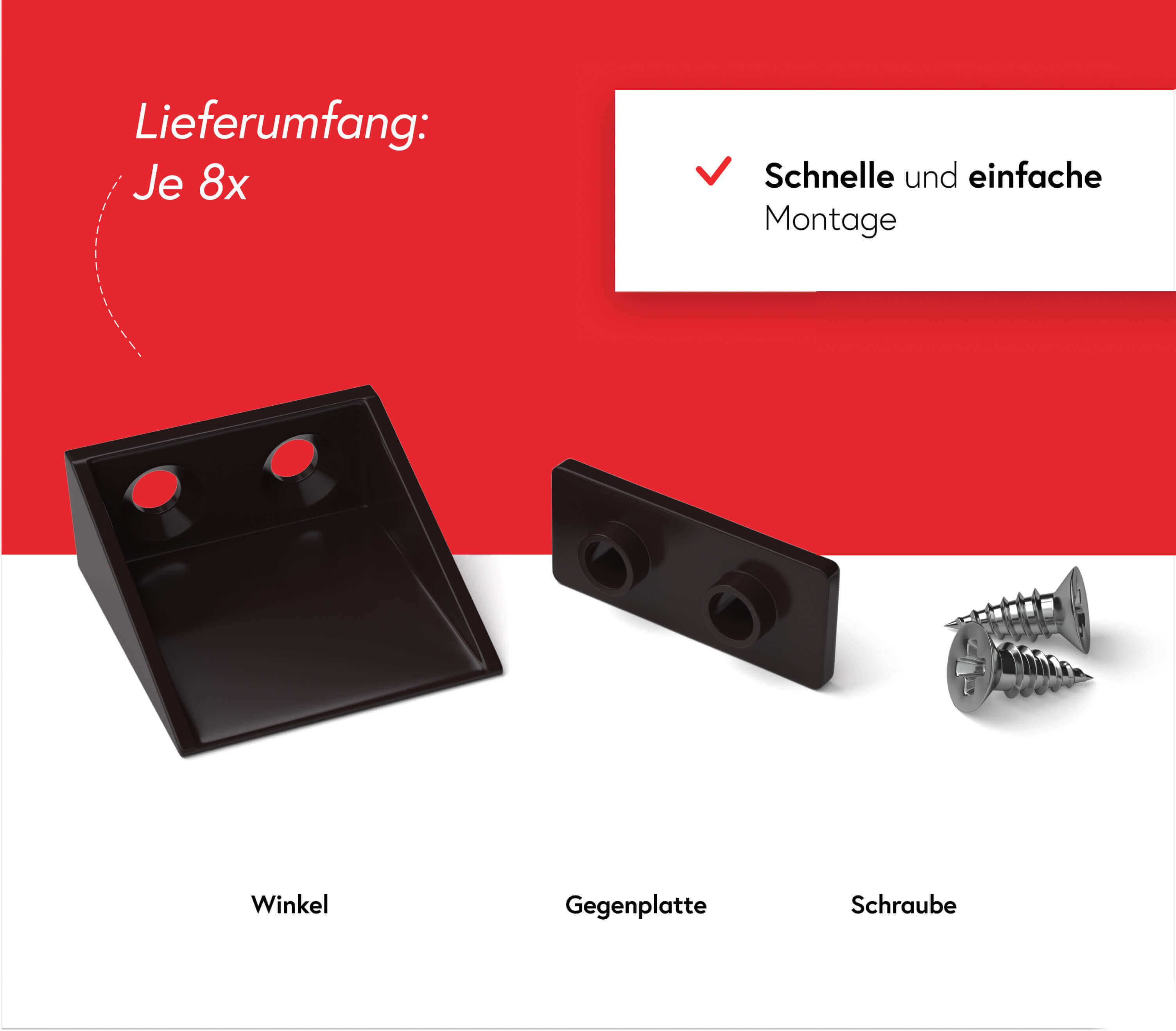 Rolladen Anschlagwinkel - Braun