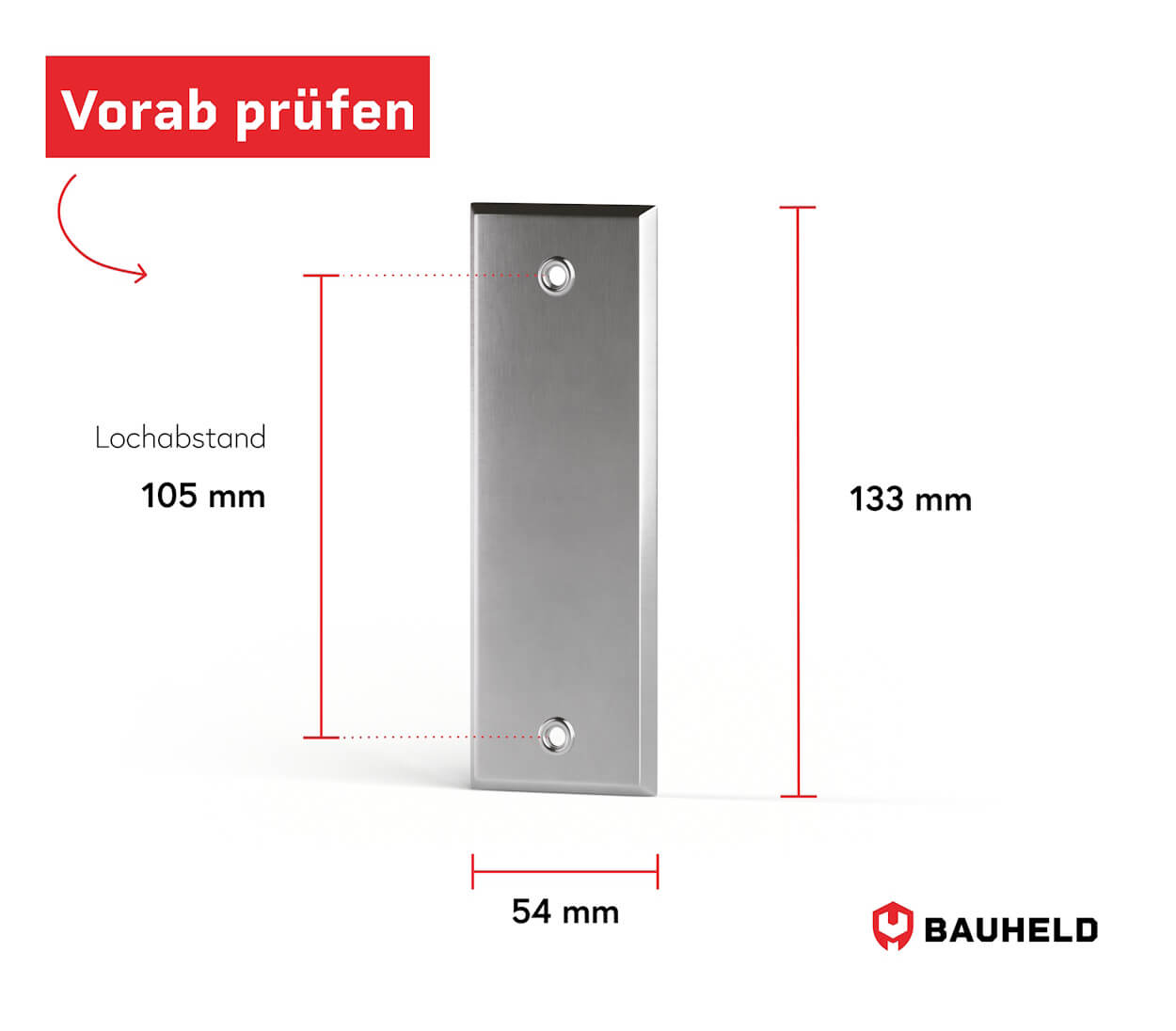 Gurtwickler Abdeckplatte Metall - Geschlossen