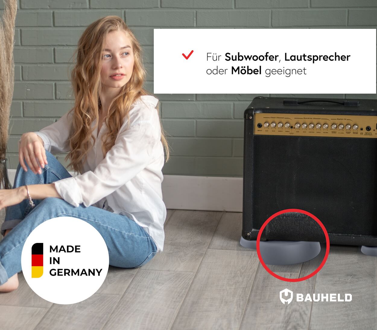 Schwingungsdämpfer Waschmaschine - Hellgrau