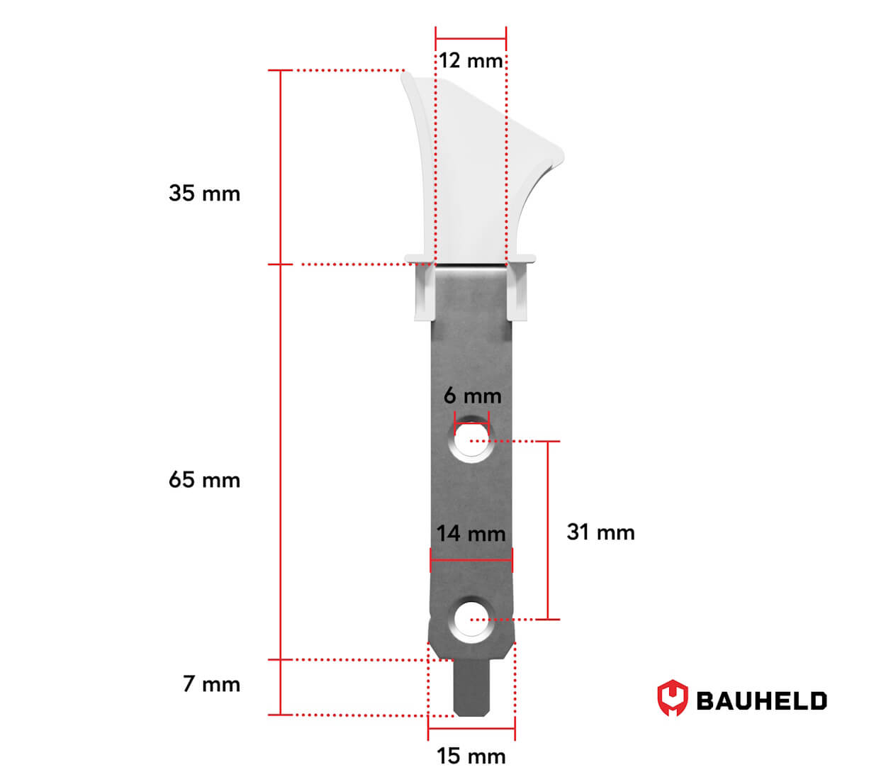 Rolladen Einlauftrichter 12 mm