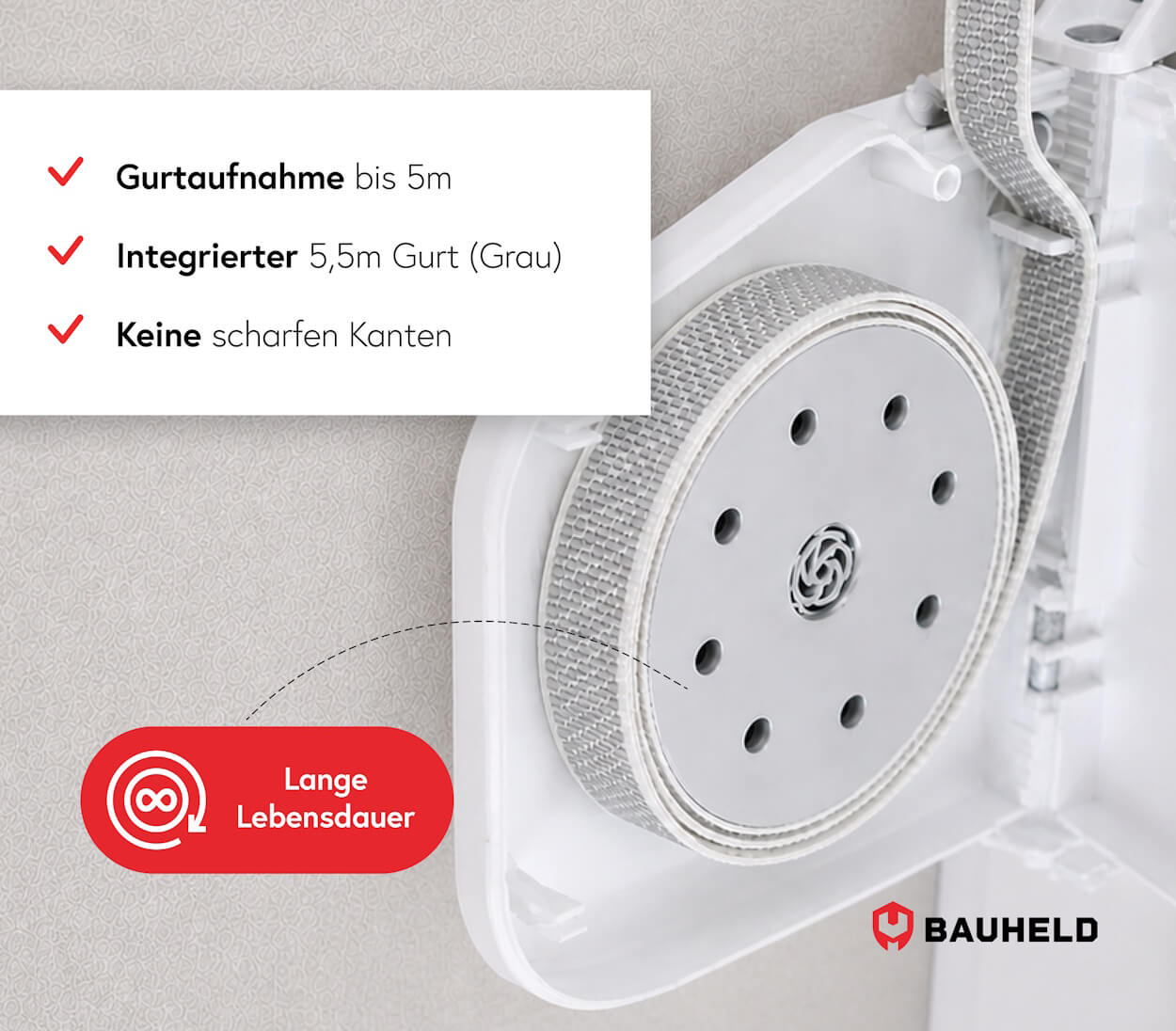 Aufschraubwickler mit Gurt, Ansicht 3