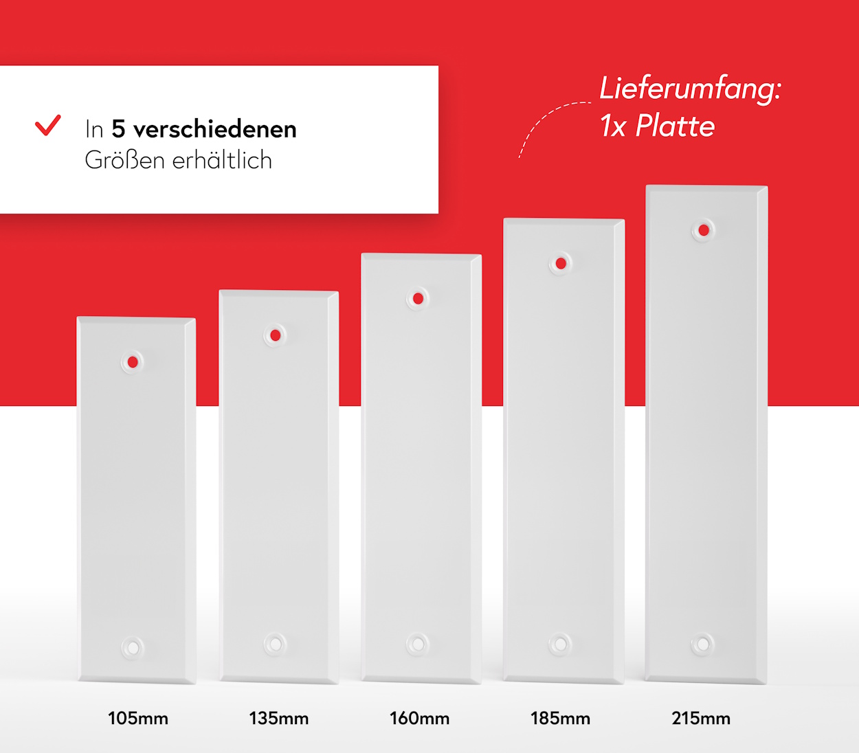Gurtwickler Abdeckplatte Metall - Geschlossen