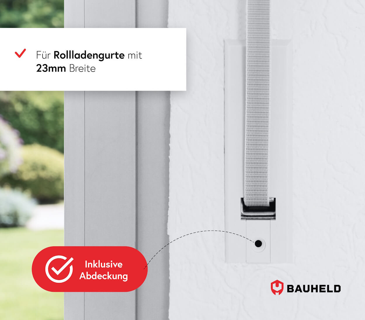 Gurtwickler Abdeckplatte ohne Gurtausbau