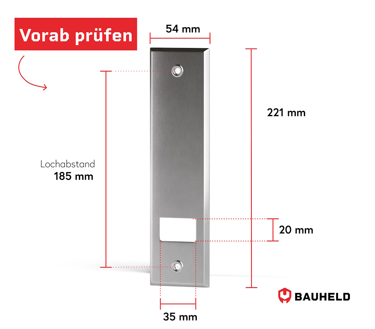 Gurtwickler Abdeckplatte Metall - Offen
