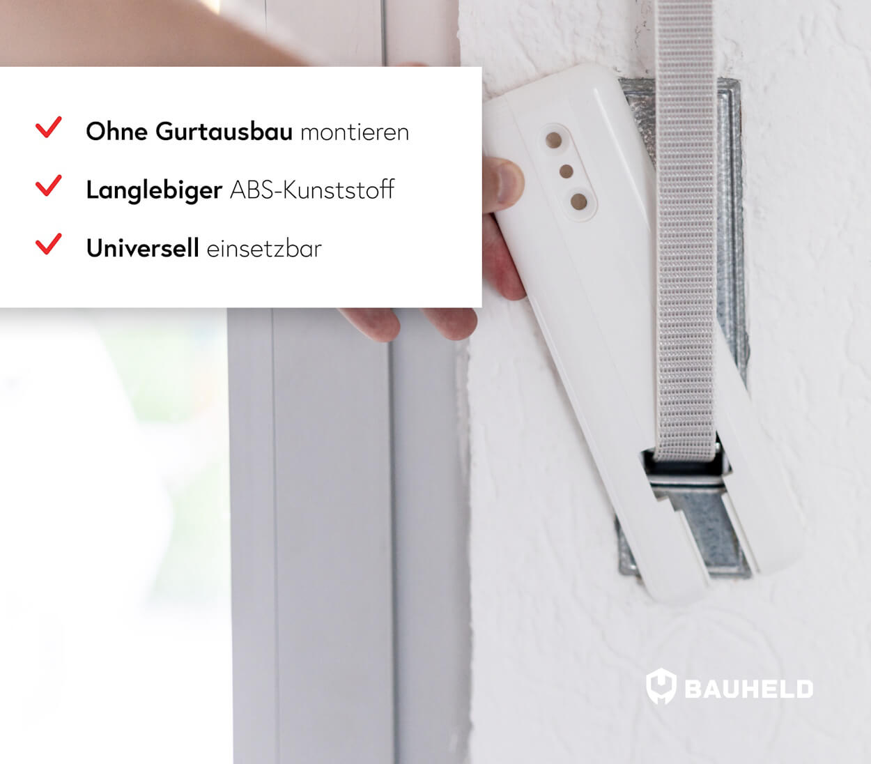 Gurtwickler Abdeckplatte ohne Gurtausbau
