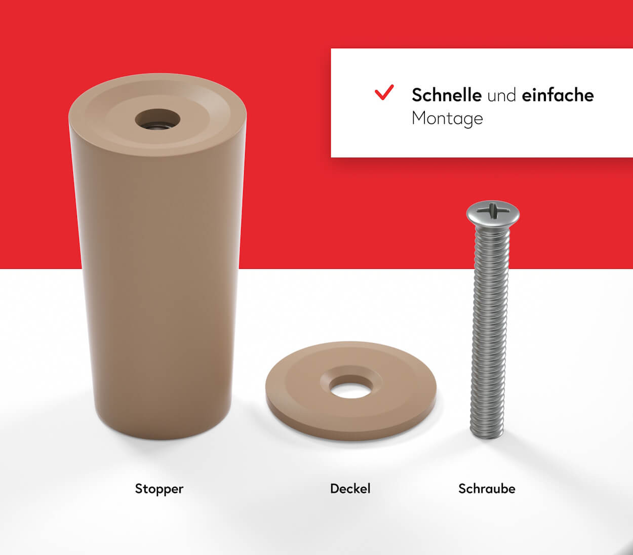 Rolladenstopper 27 mm - Beige