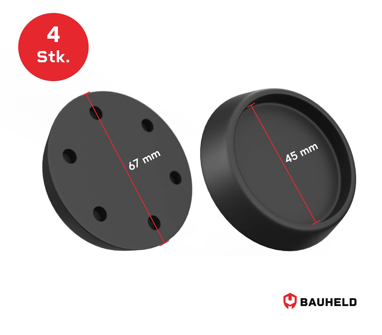 Schwingungsdämpfer Waschmaschine - Schwarz