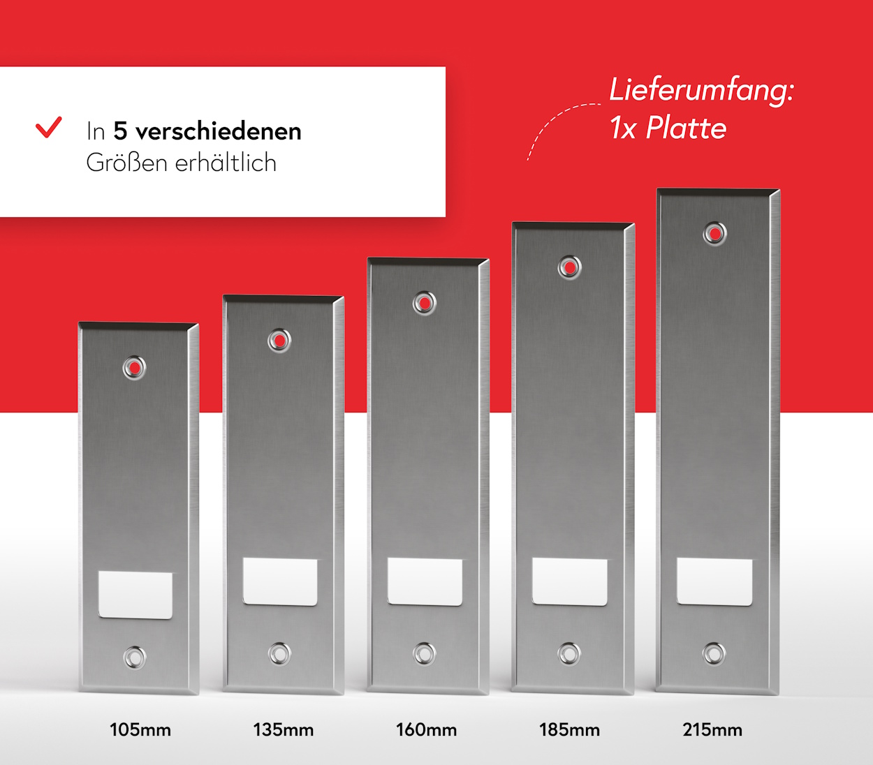 Gurtwickler Abdeckplatte Metall - Offen