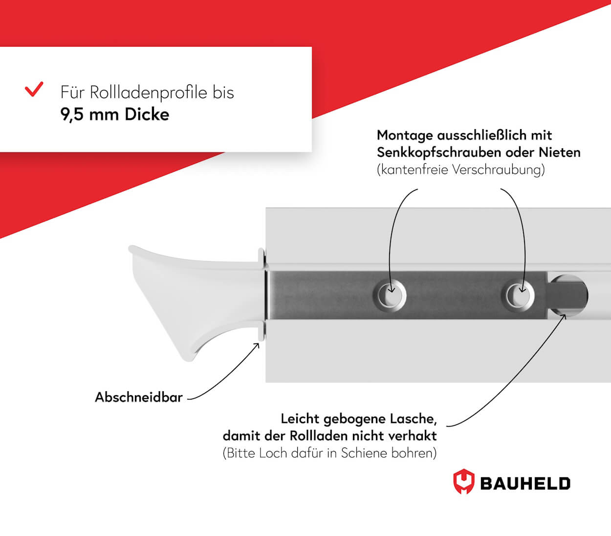 Rolladen Einlauftrichter 12 mm