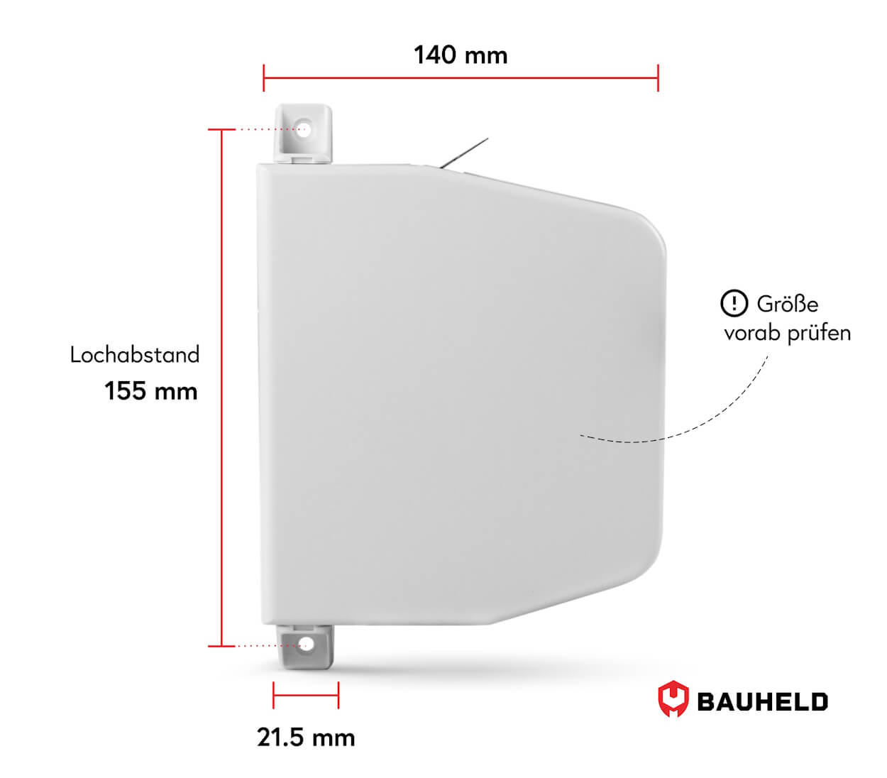 Aufschraubwickler - 14mm - Weiß
