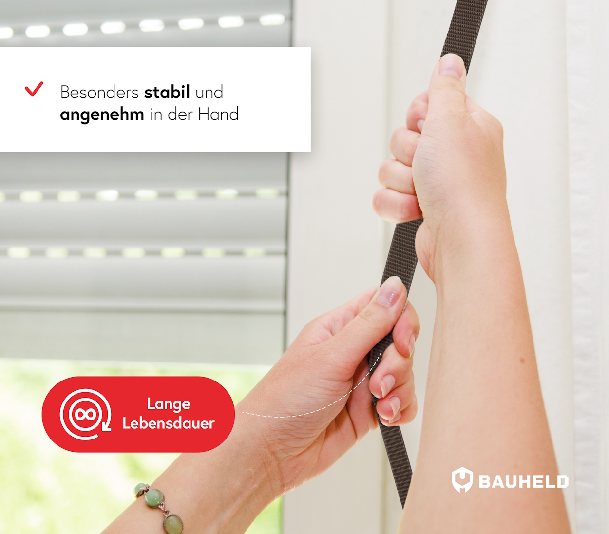 50m Rolladenband 14 mm - Braun