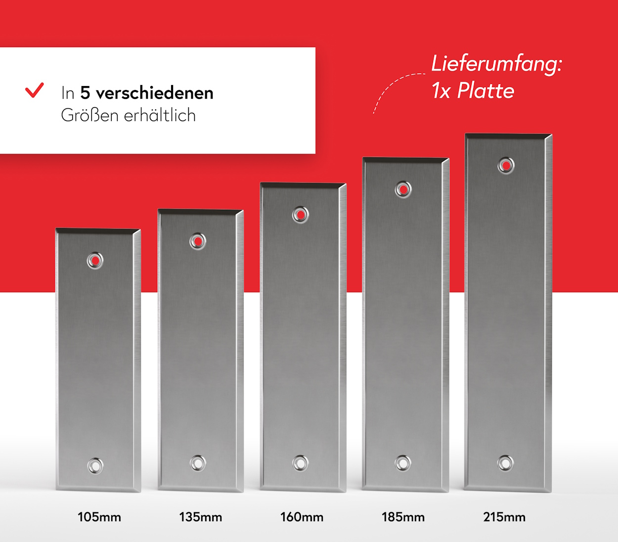 Gurtwickler Abdeckplatte Metall - Geschlossen
