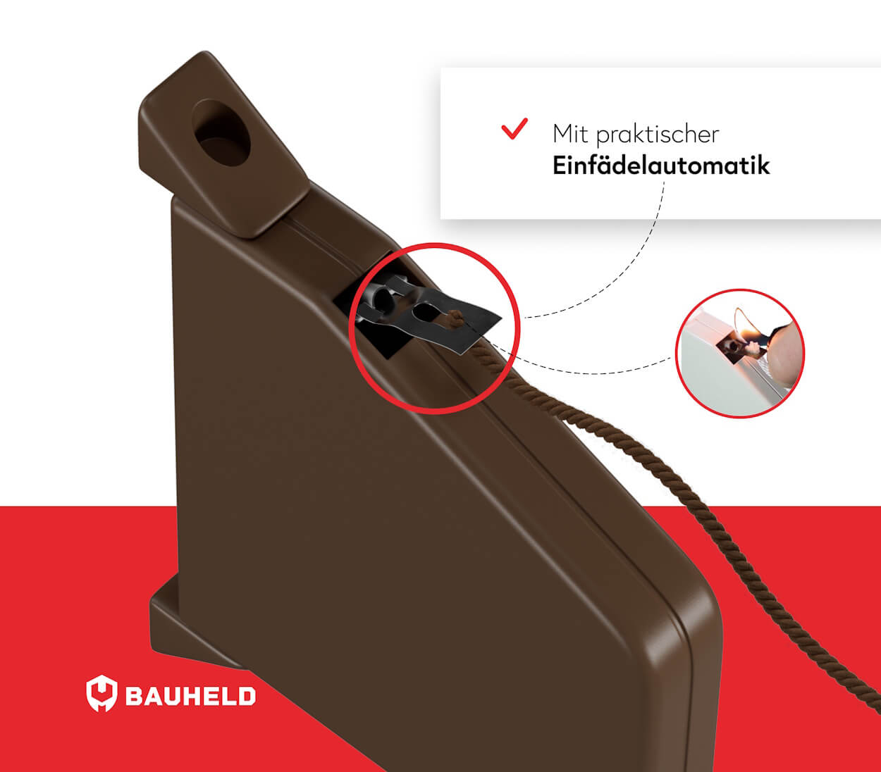 Schnurwickler ohne Schnur - Braun