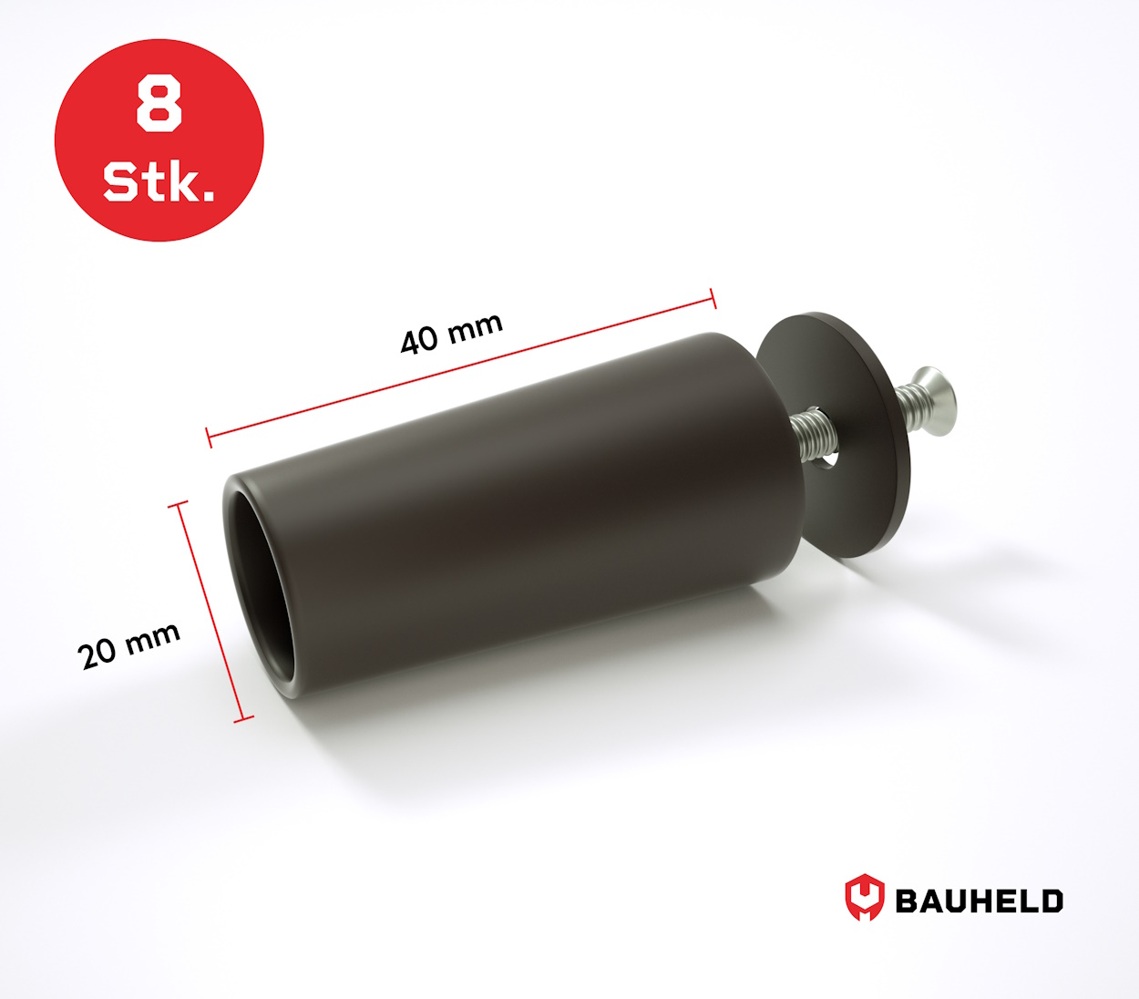 Rolladenstopper 40 mm - Braun