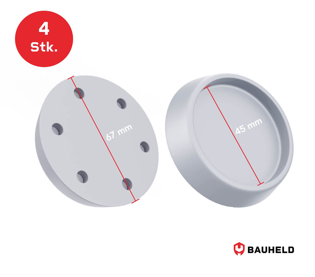 Schwingungsdämpfer Waschmaschine - Hellgrau