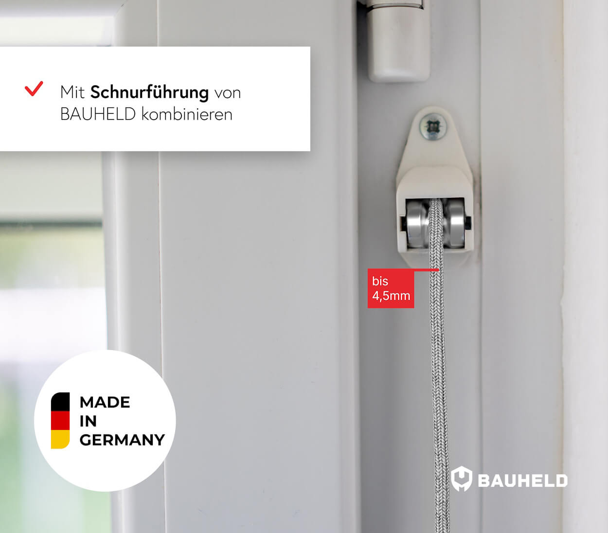 Schnurwickler mit Schnur - Weiß