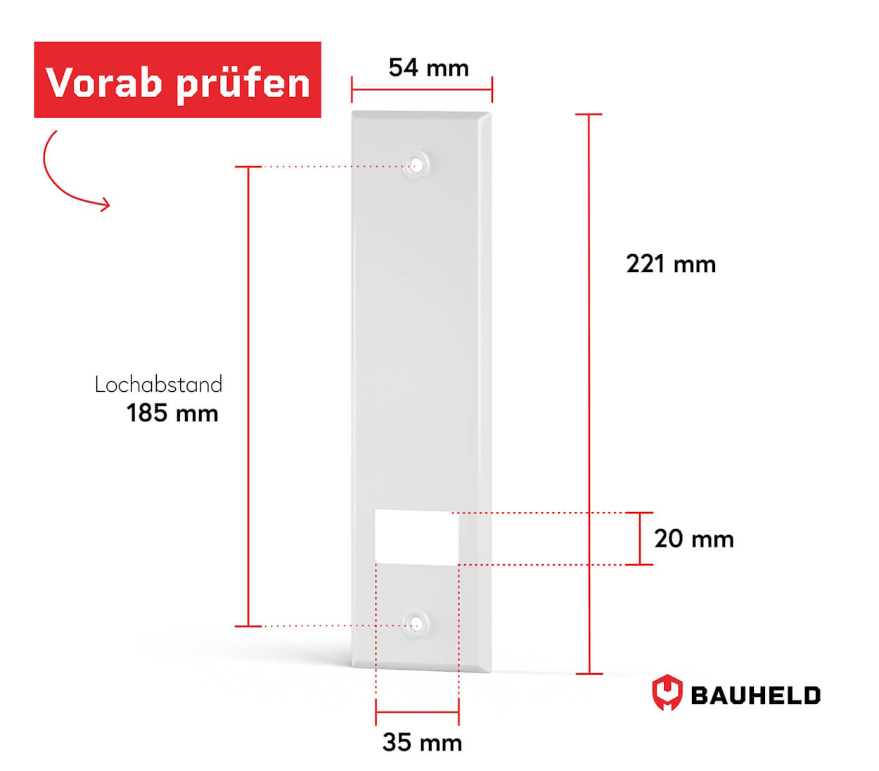 Gurtwickler Abdeckplatte Metall - Offen