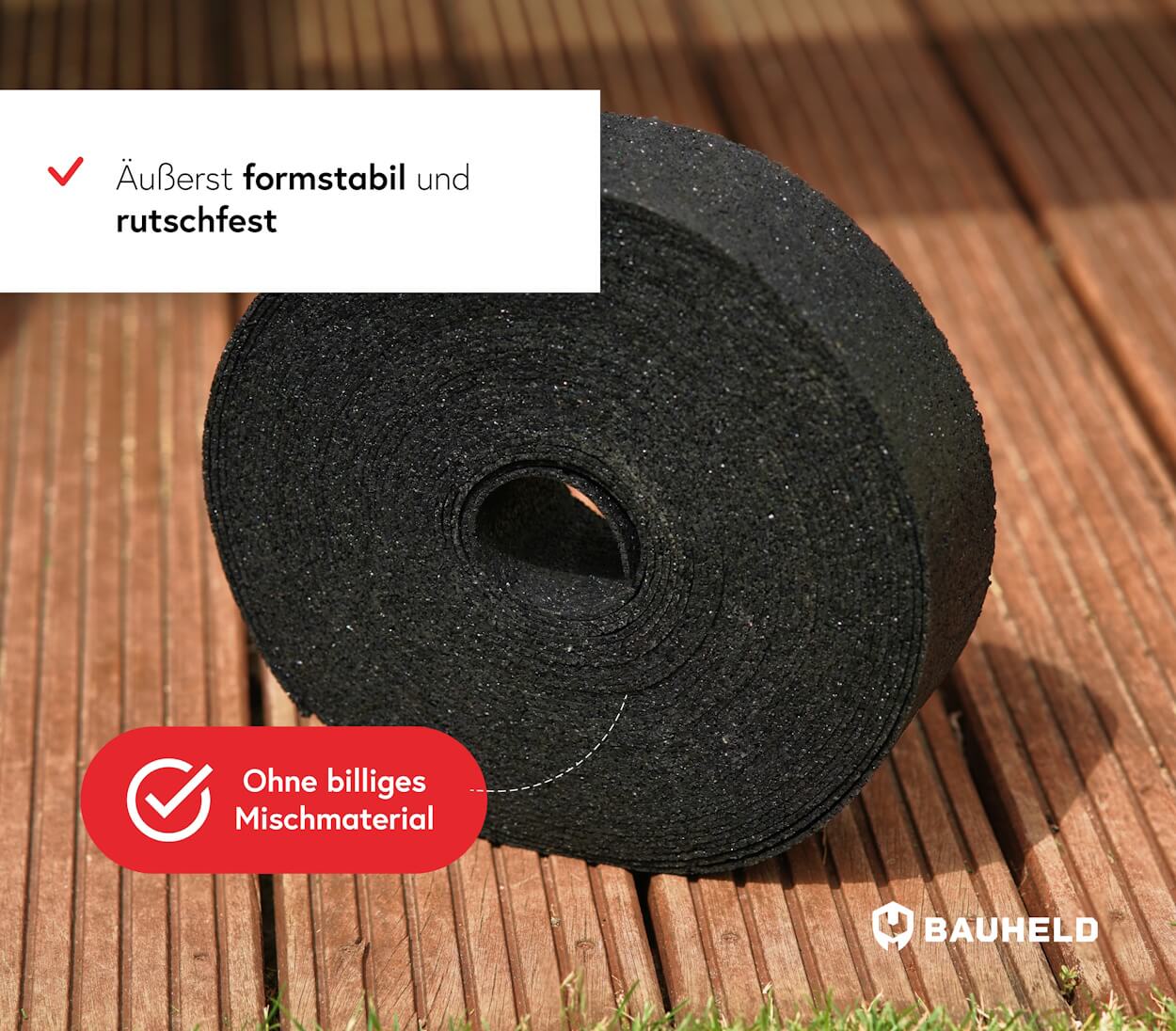 Gummigranulat Rolle 20 m