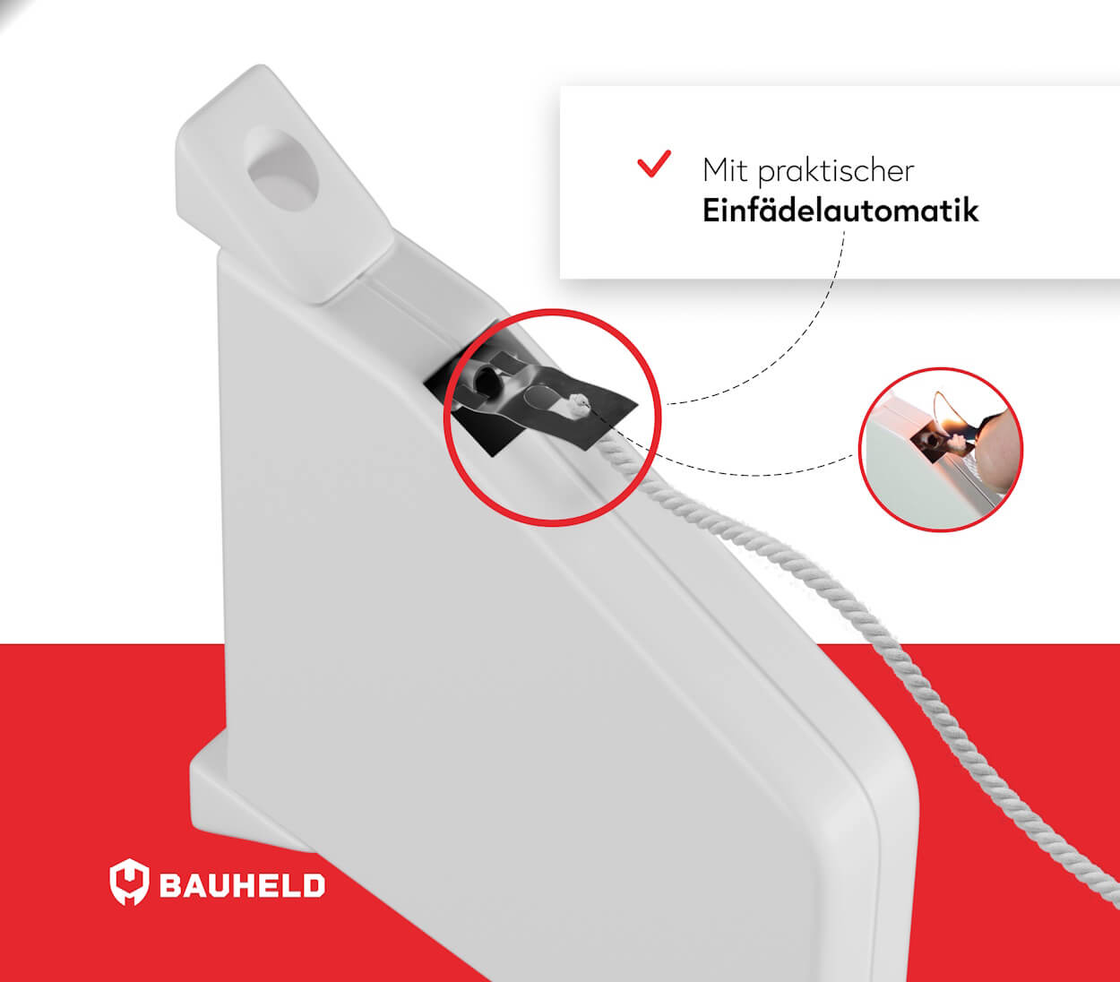 Schnurwickler ohne Schnur - Weiß
