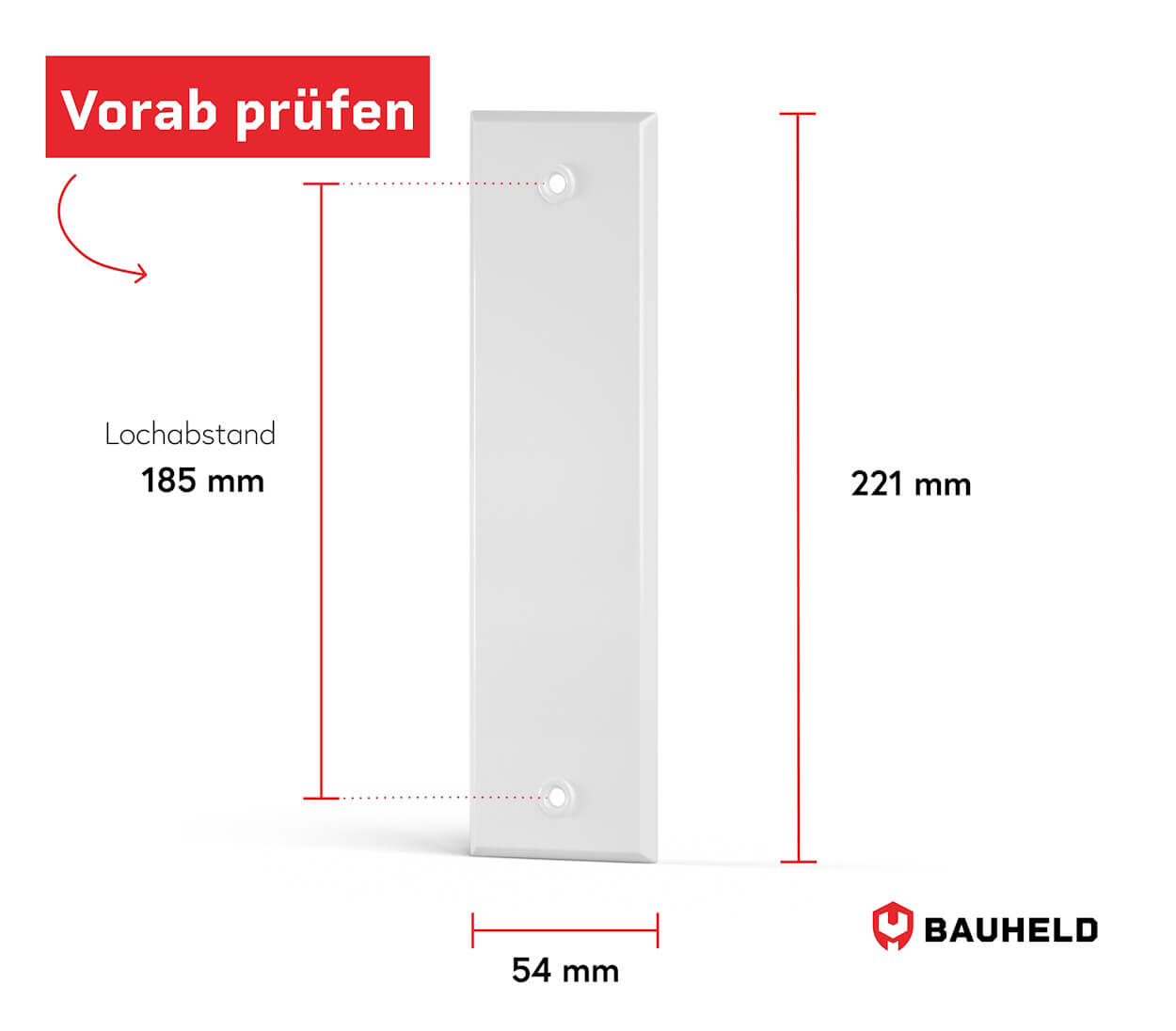 Gurtwickler Abdeckplatte Metall - Geschlossen