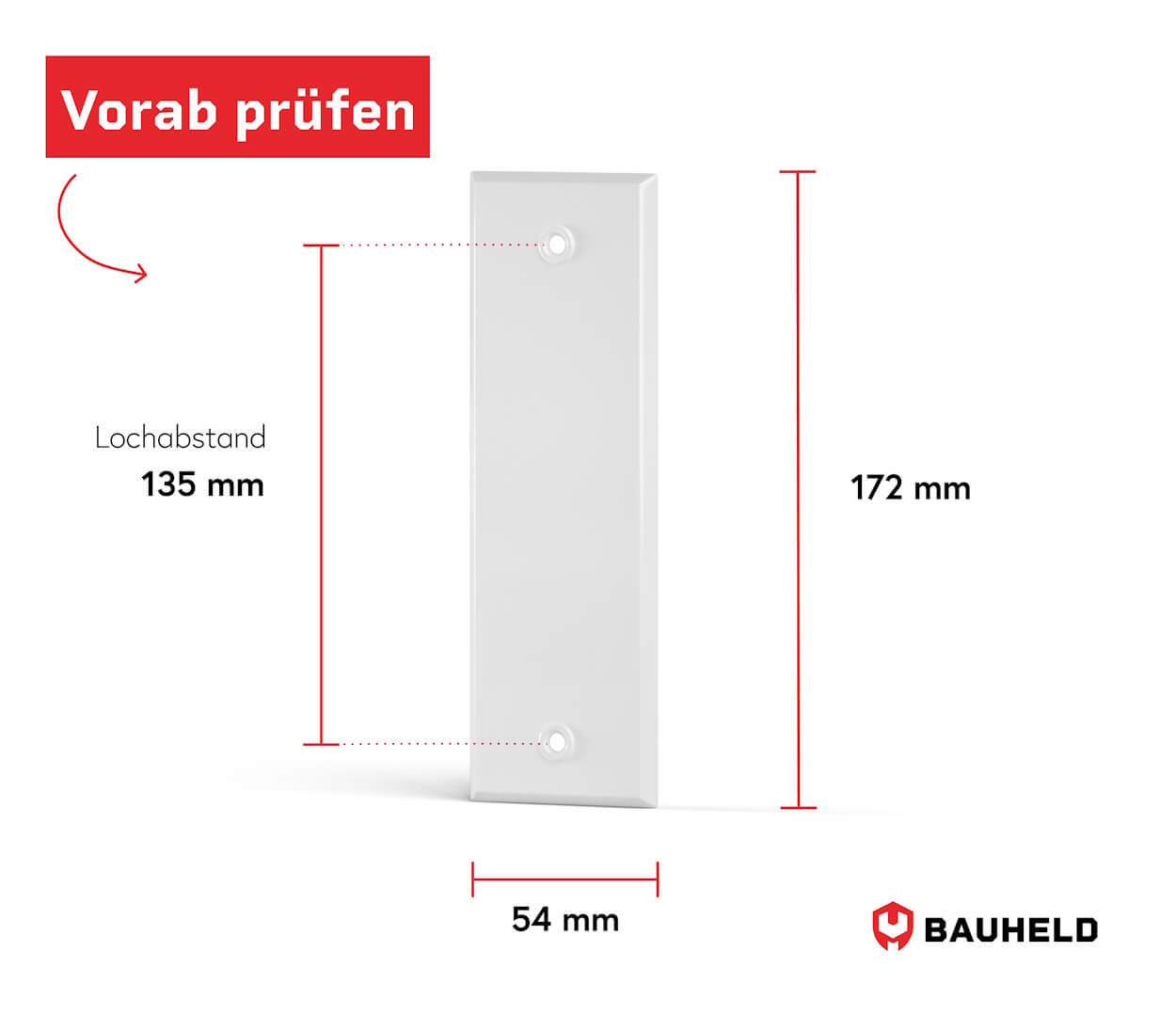 Gurtwickler Abdeckplatte Metall - Geschlossen