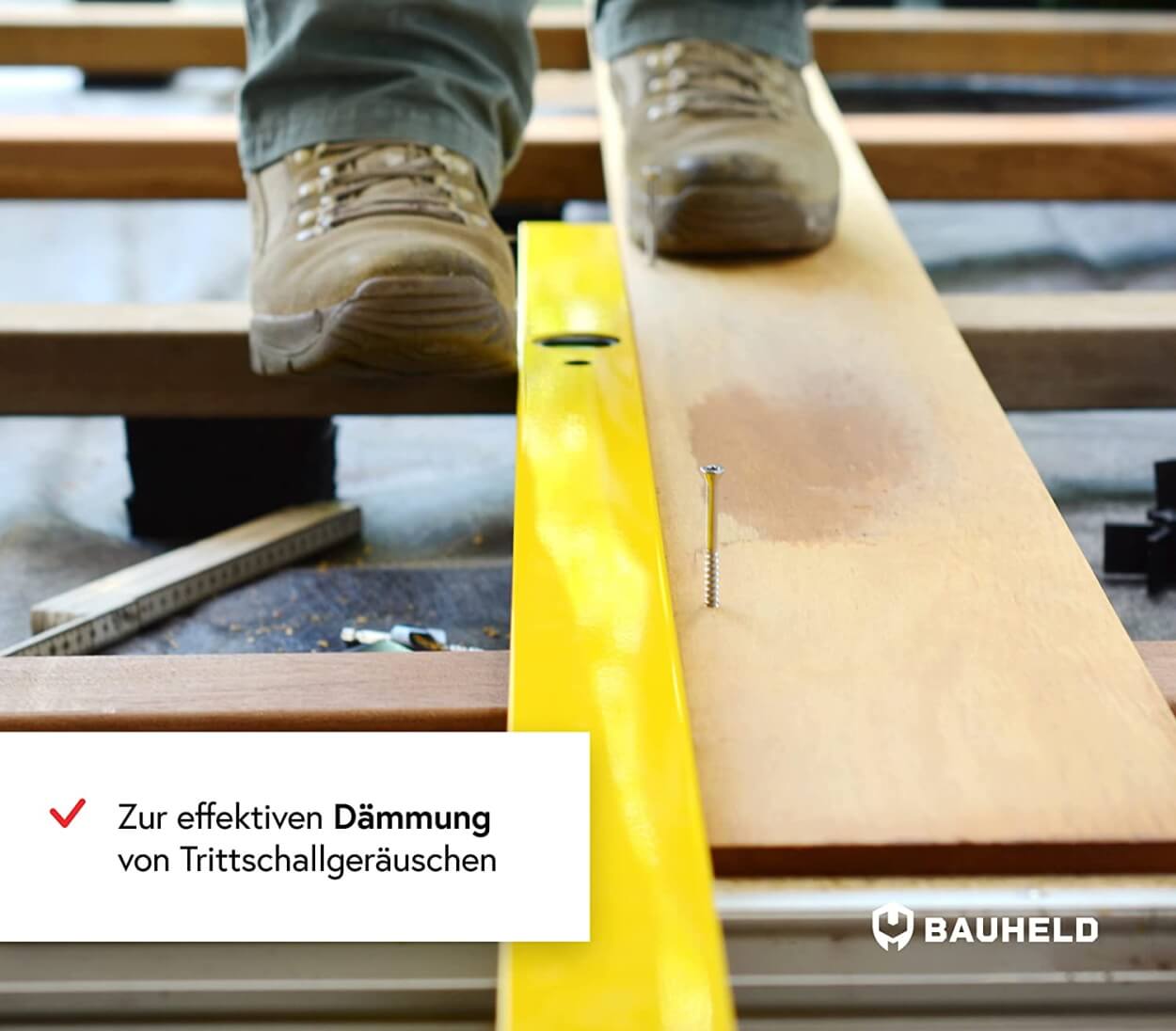 Terrassenpads 15x20x0,8cm 100 Stück - Gummipads Für Terrassenbau & Unterkonstruktion